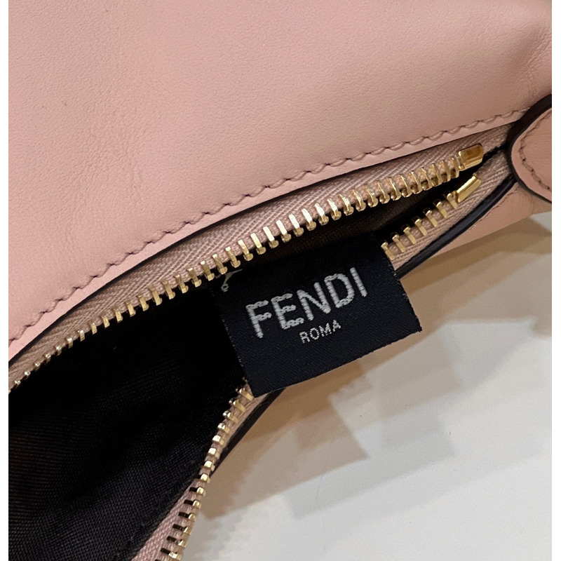 F**di small  F**digraphy pale leather bag pink