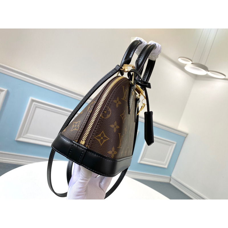 LV Alma Canvas Medium  Handbag Black