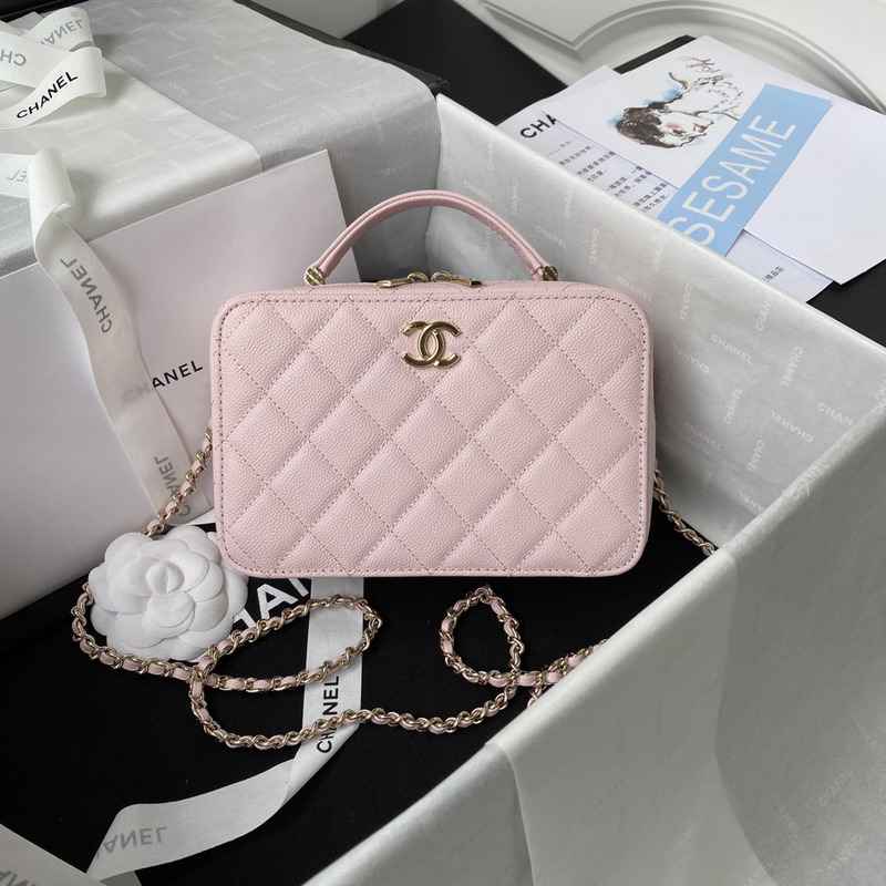 Ch*el ap2634 small vanity with chain bag pink