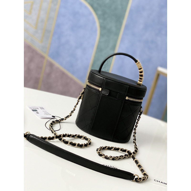 Ch*el bucket bag black