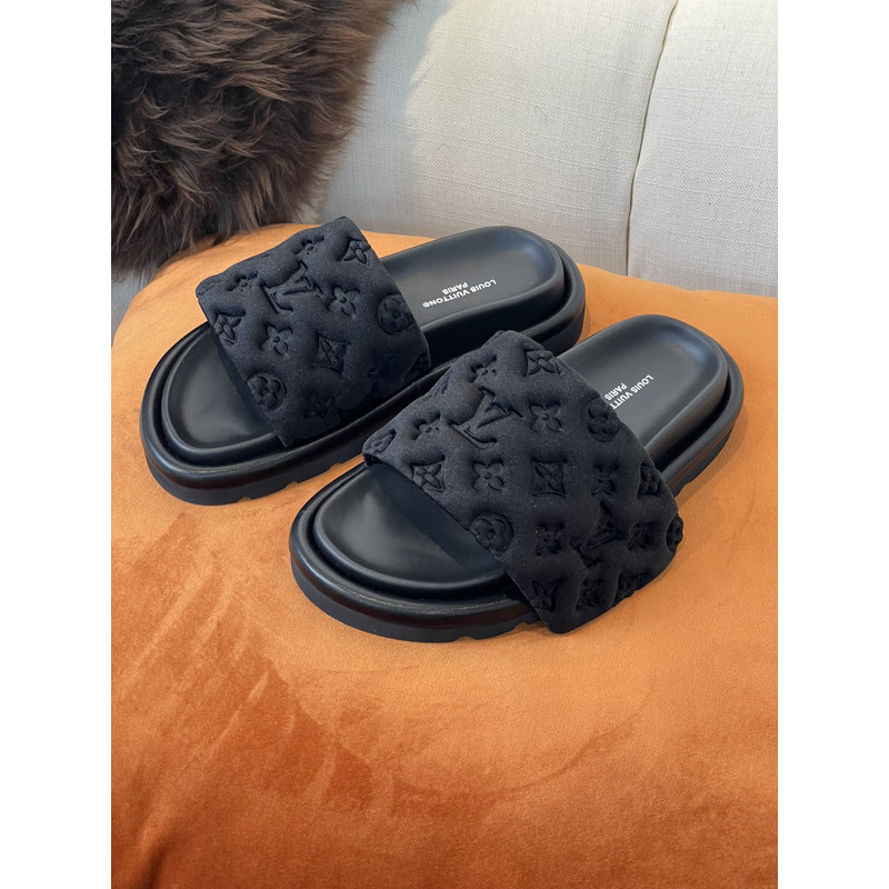 l**is V*t*n pool pillow comfort mule black