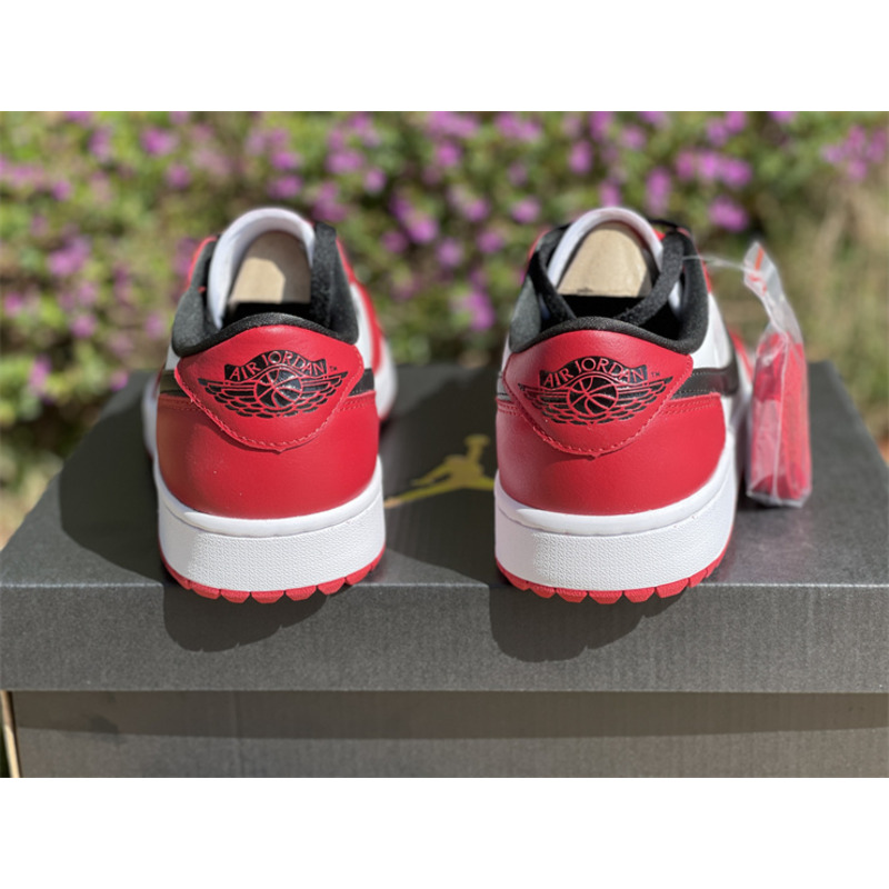 Air Jordan 1 Low Golf “Chicago” Sneaker White/Black/Red