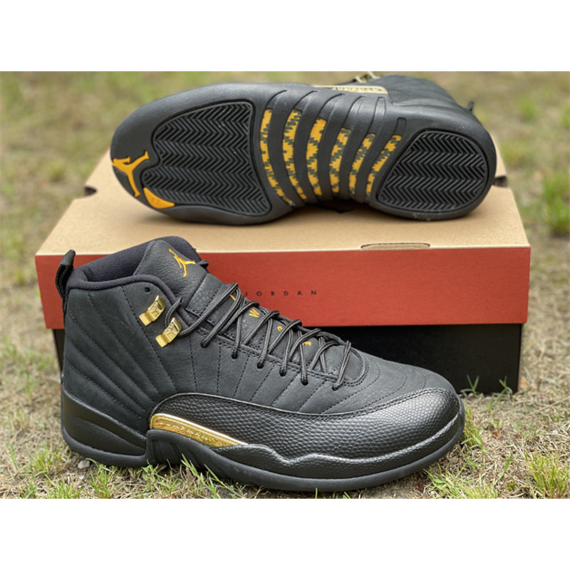 Air Jordan 12 “Black Taxi” Sneaker Black/Metallic Gold