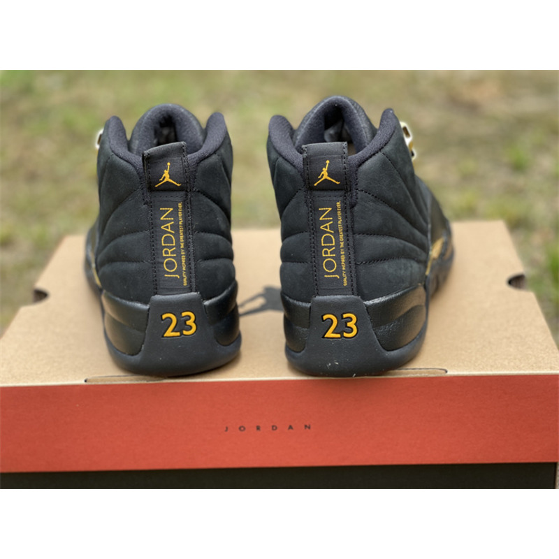 Air Jordan 12 “Black Taxi” Sneaker Black/Metallic Gold