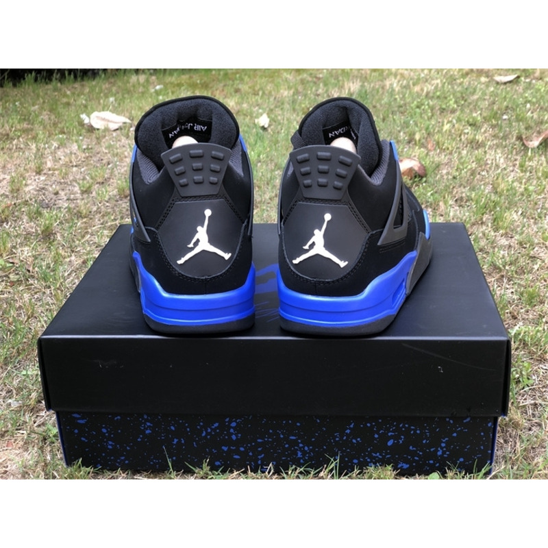 Air Jordan 4 Retro Sneaker Black/Royal Blue