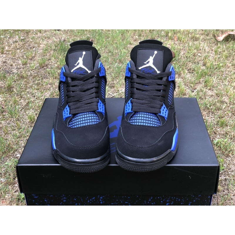 Air Jordan 4 Retro Sneaker Black/Royal Blue