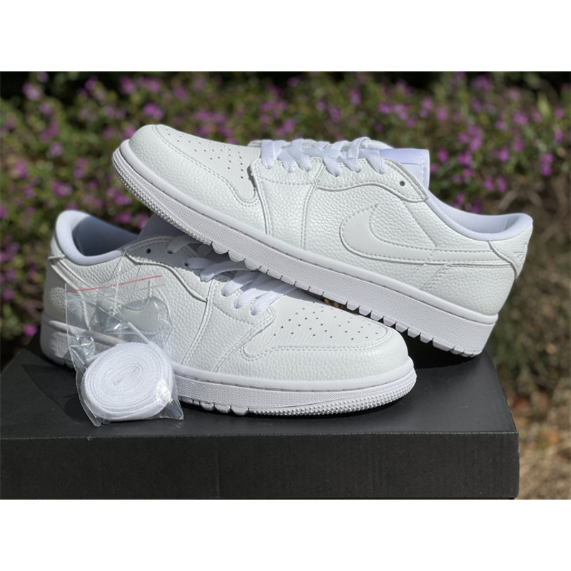 Jordan 1 Low Golf 2022 Sneaker Triple White