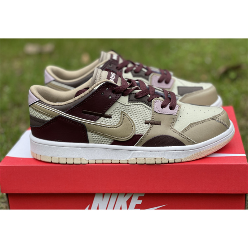 Nike Dunk Low Scrap Latte Sneaker Light Stone/Khaki-White