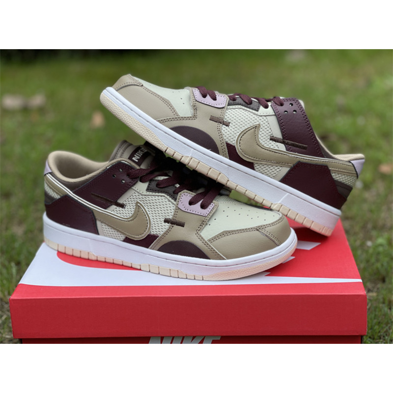 Nike Dunk Low Scrap Latte Sneaker Light Stone/Khaki-White