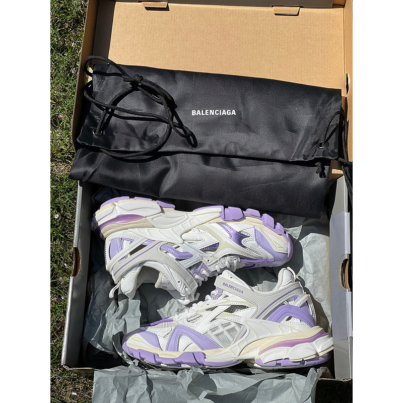 Ba*len*cia*ga track 2 sneaker purple white