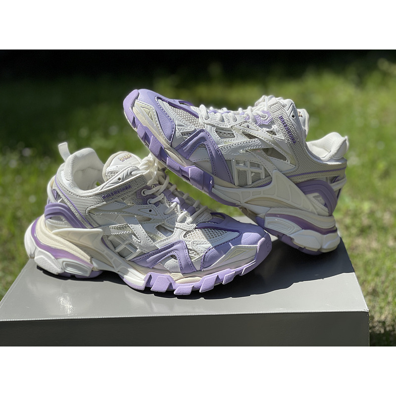 Ba*len*cia*ga track 2 sneaker purple white