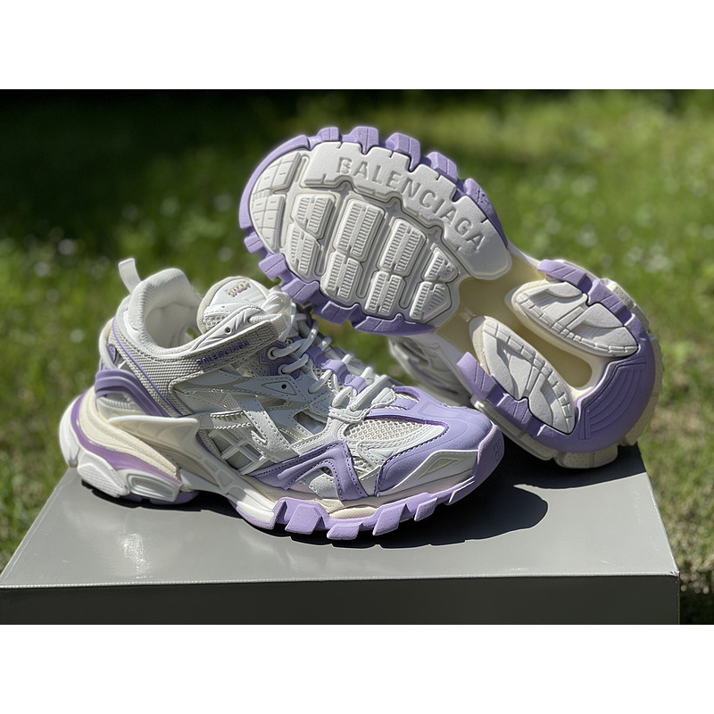 Ba*len*cia*ga track 2 sneaker purple white