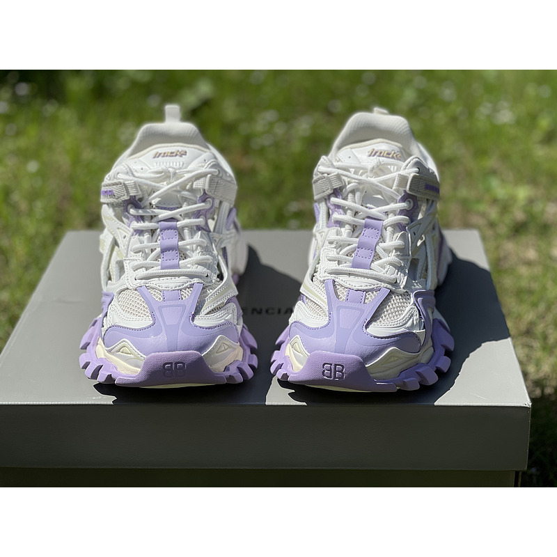 Ba*len*cia*ga track 2 sneaker purple white