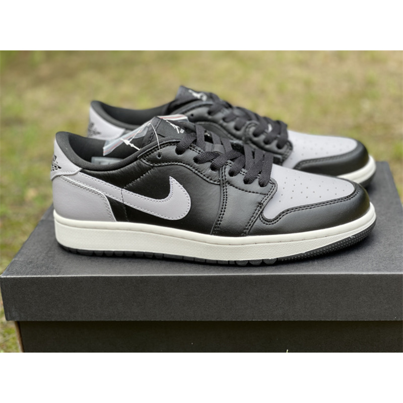 Air Jordan 1 Low Golf “Shadow” Sneaker White/Grey-Black