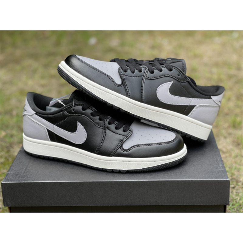 Air Jordan 1 Low Golf “Shadow” Sneaker White/Grey-Black