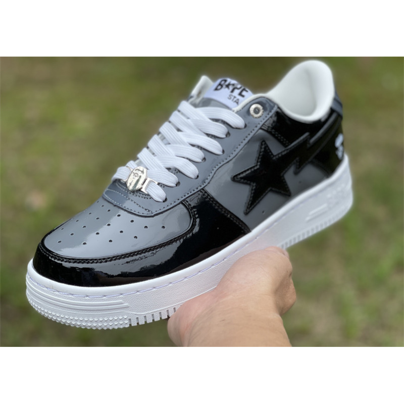 A Bathing Ape Bape Sta Low Sneaker Gray Black