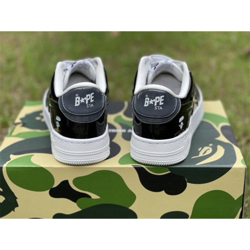 A Bathing Ape Bape Sta Low Sneaker Gray Black