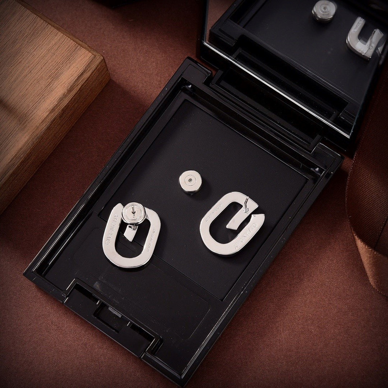 Givenchy G-Link Earrings Silver