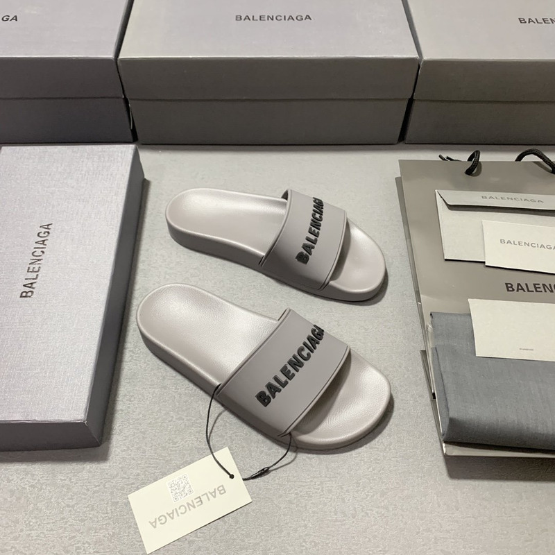 Ba*len*cia*ga new fashion slides grey