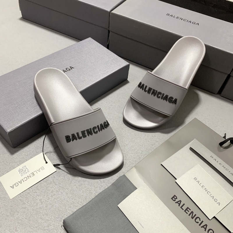 Ba*len*cia*ga new fashion slides grey