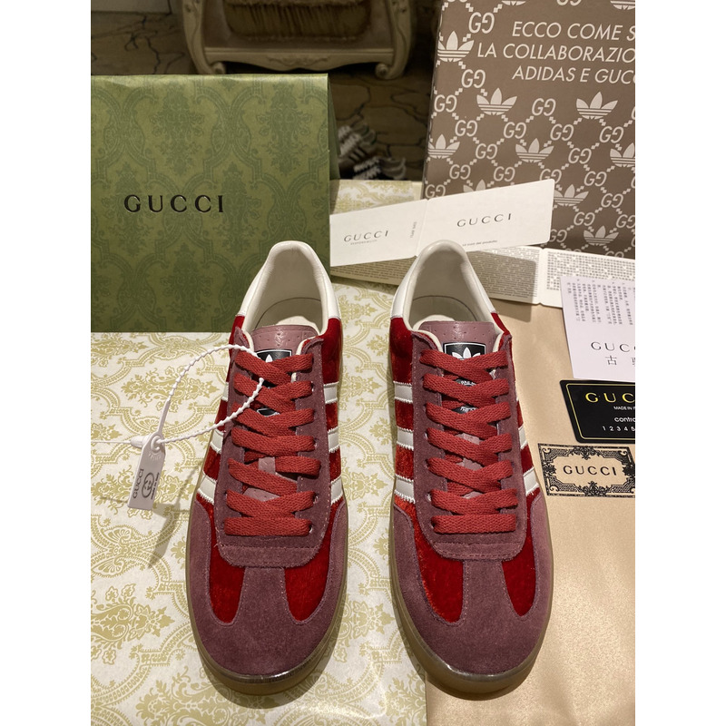 g*u*i x Ad*s gazelle sneaker red