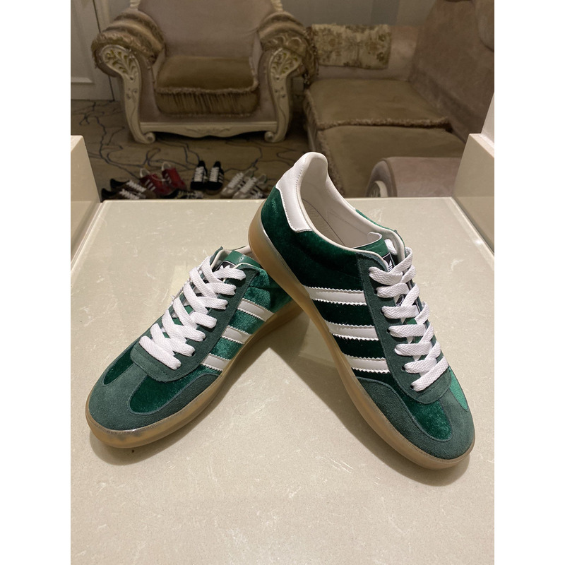 g*u*i x Ad*s gazelle sneaker green