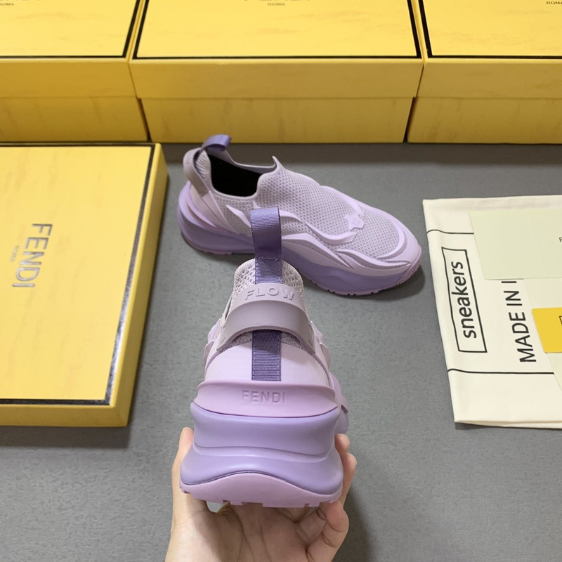 F**di flow purple mesh running sneakers