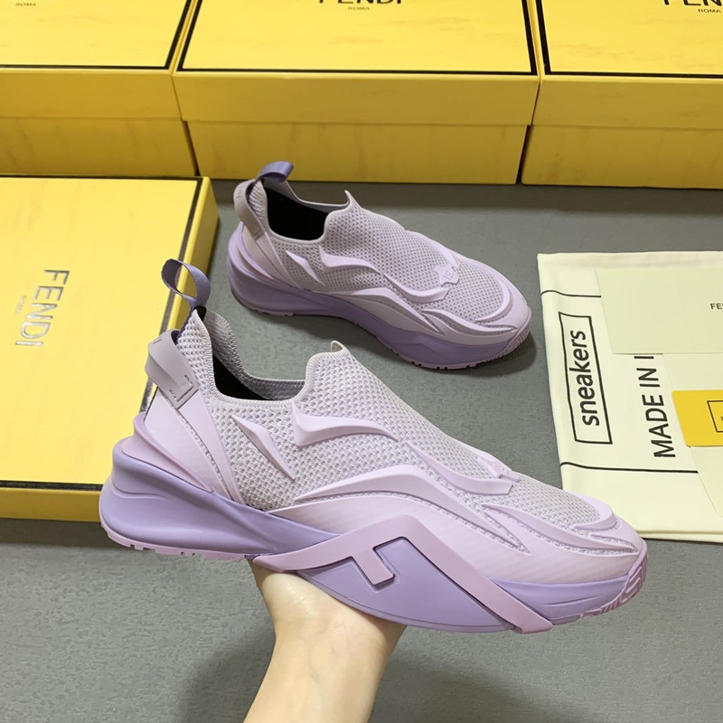 F**di flow purple mesh running sneakers