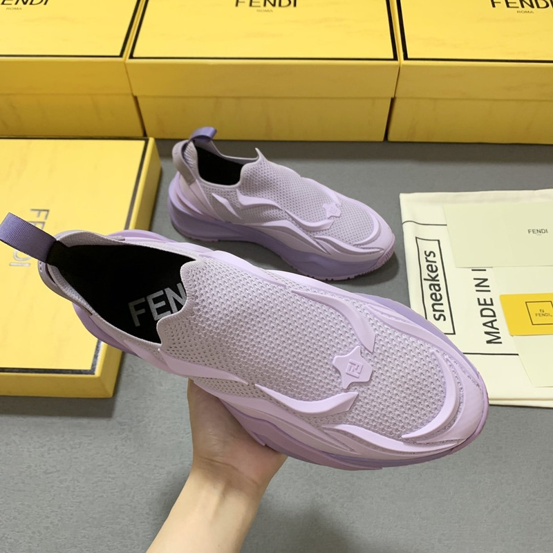 F**di flow purple mesh running sneakers