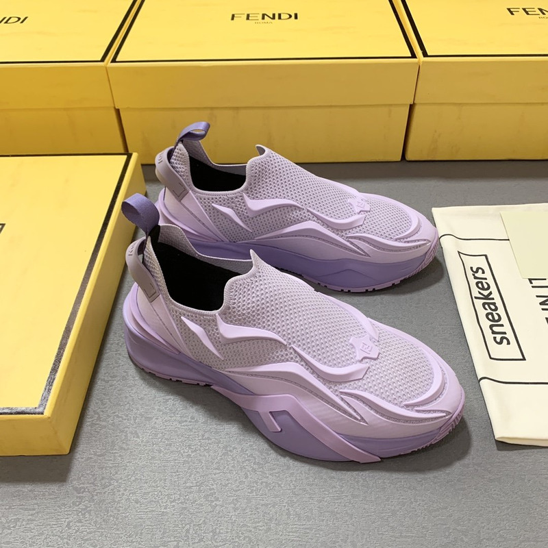 F**di flow purple mesh running sneakers