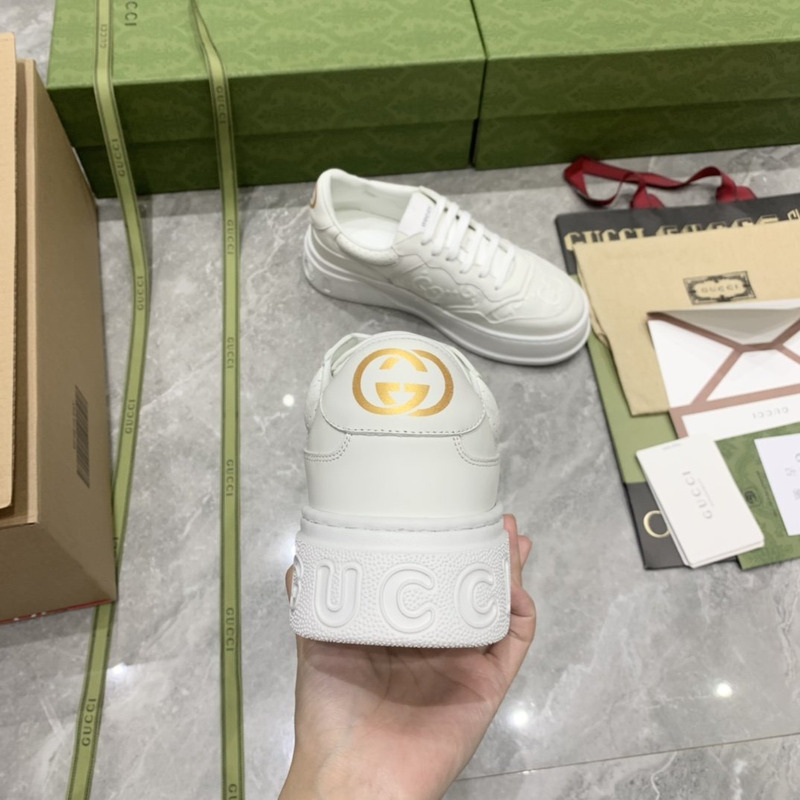 G*u*i white orignal gg canvas sneaker