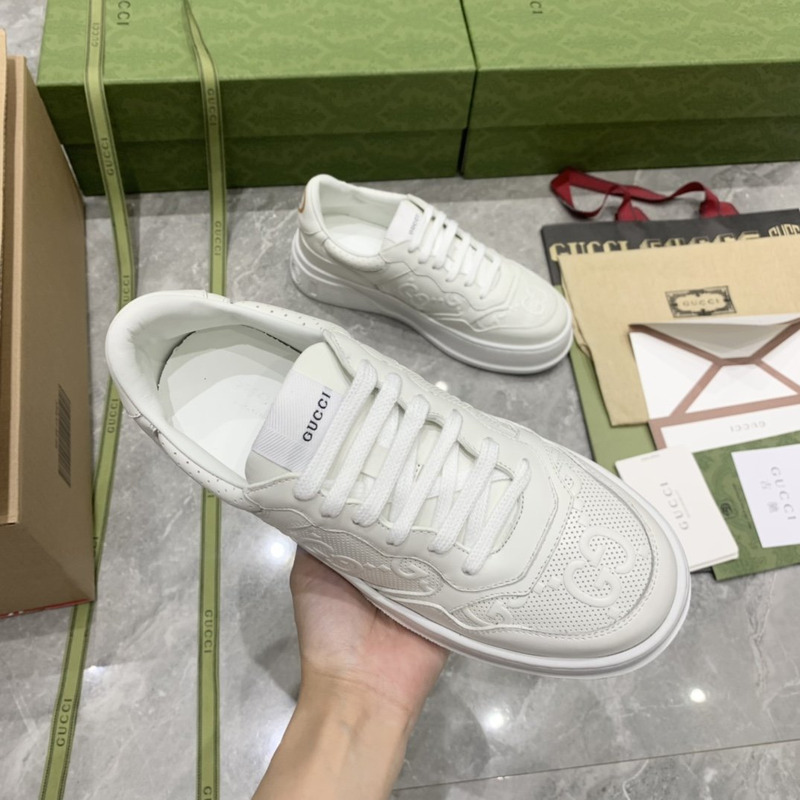 G*u*i white orignal gg canvas sneaker