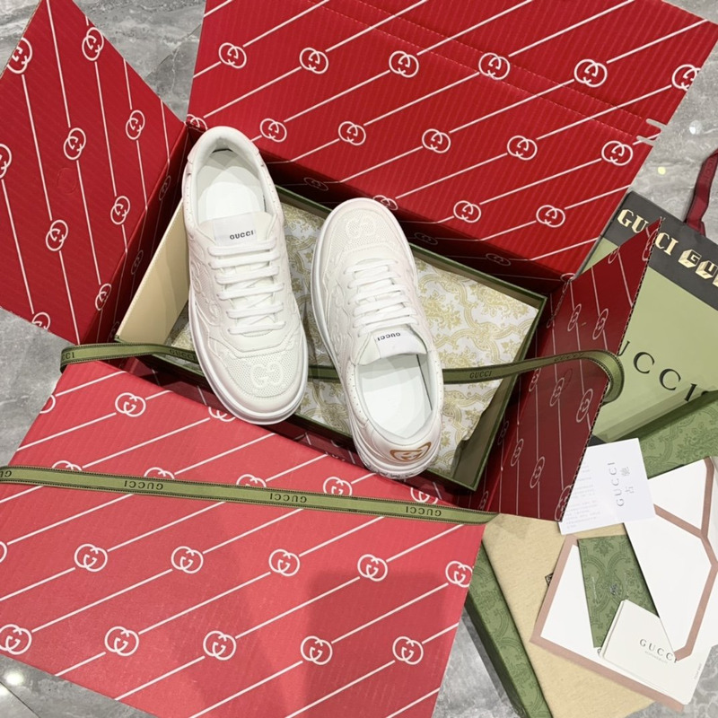 G*u*i white orignal gg canvas sneaker