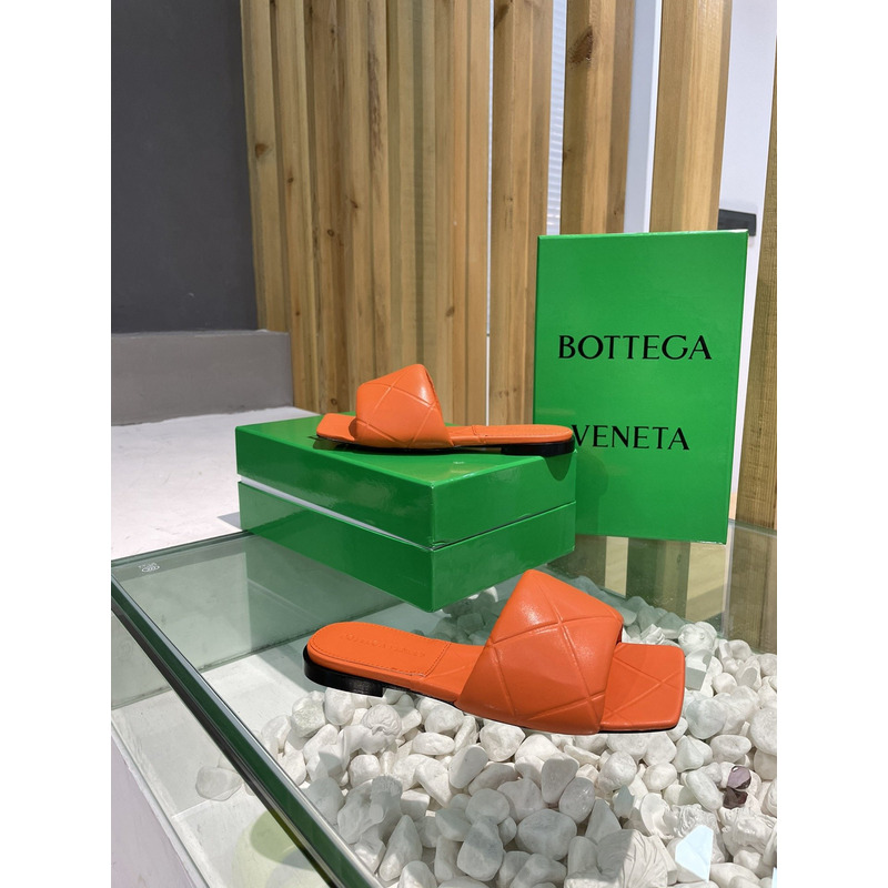 Bo*te*ga ve*ne*ta rubber lido sandals orange