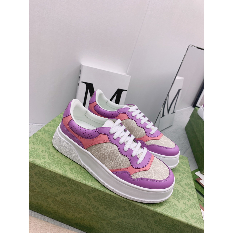 G*u*i chunky b sneaker pink and purple