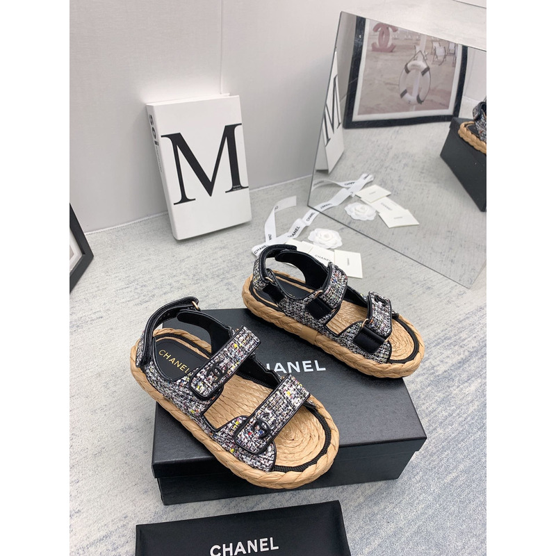 Ch*el Ch*el knitwear sandals mottle