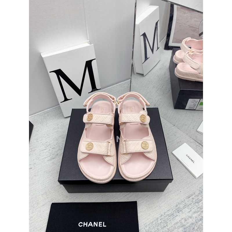 Ch*el dad sandals pink