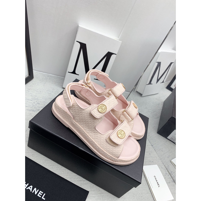 Ch*el dad sandals pink