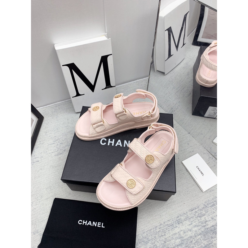 Ch*el dad sandals pink