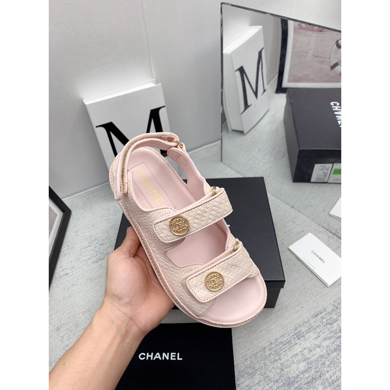 Ch*el dad sandals pink