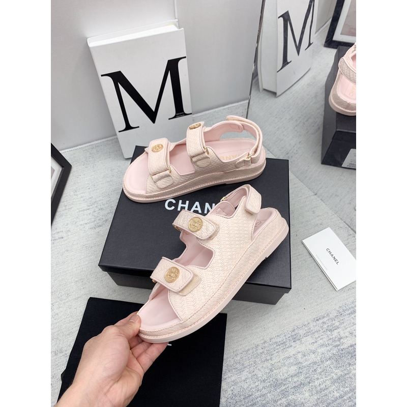 Ch*el dad sandals pink