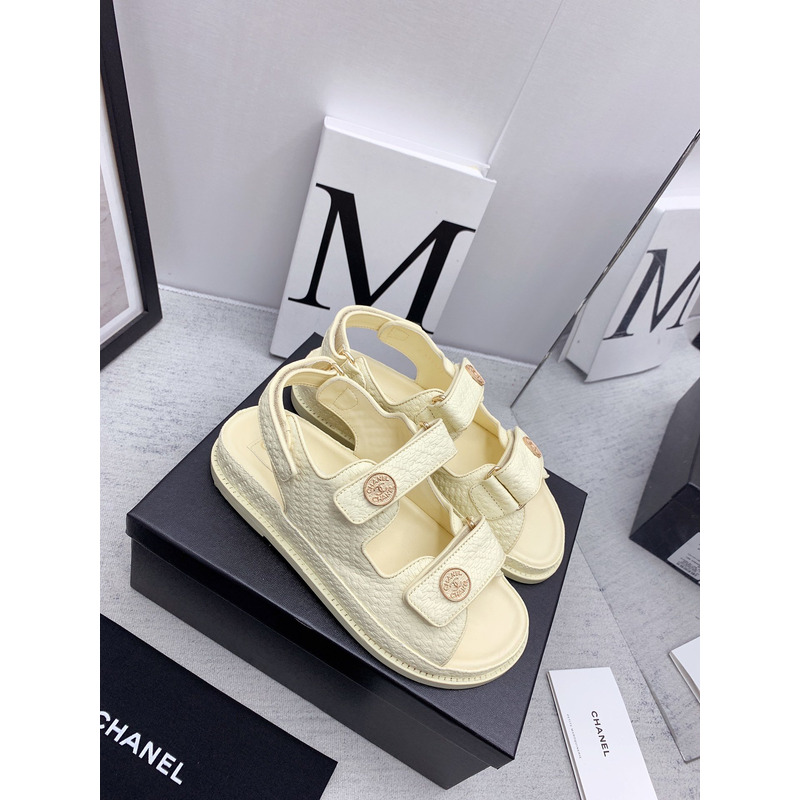 Ch*el dad sandals pale yellow