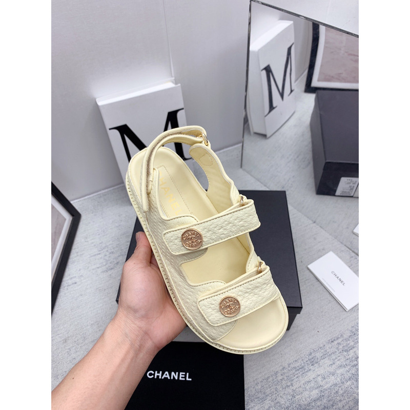 Ch*el dad sandals pale yellow