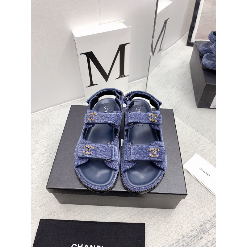 Ch*el dad sandals royal purple