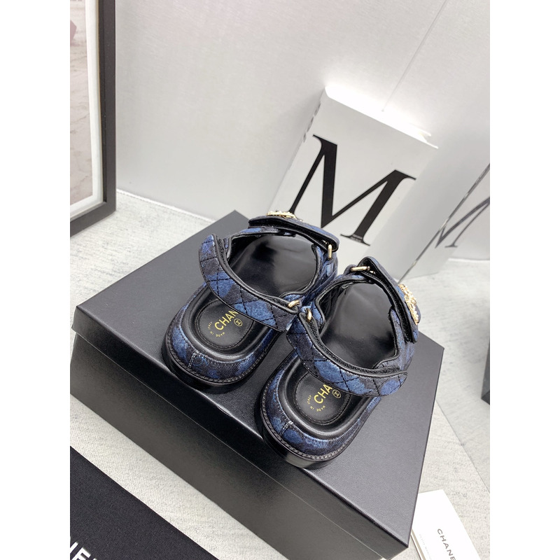 Ch*el dad sandals black&blue