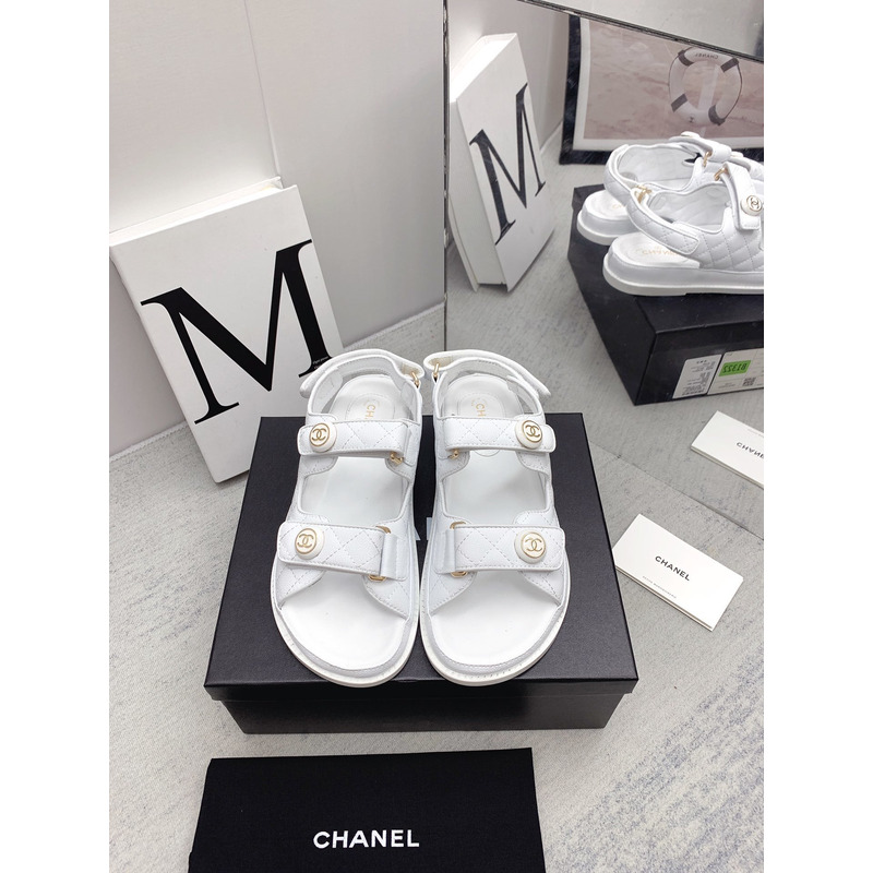 Ch*el dad sandals white