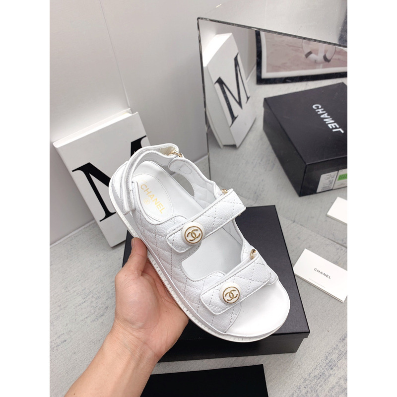 Ch*el dad sandals white