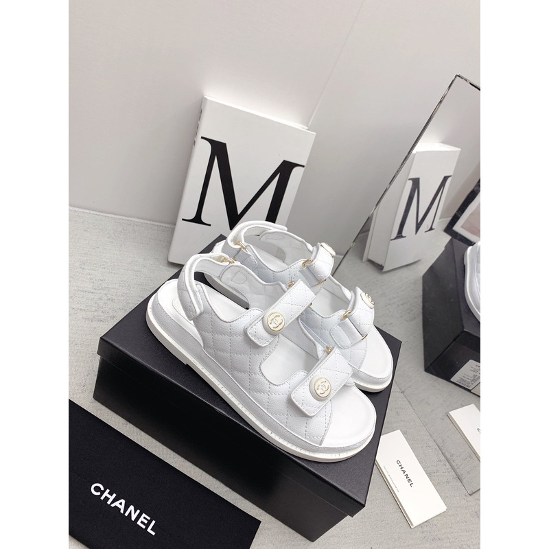 Ch*el dad sandals white