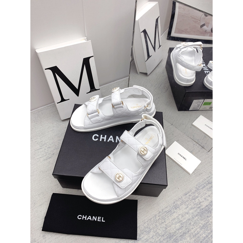 Ch*el dad sandals white