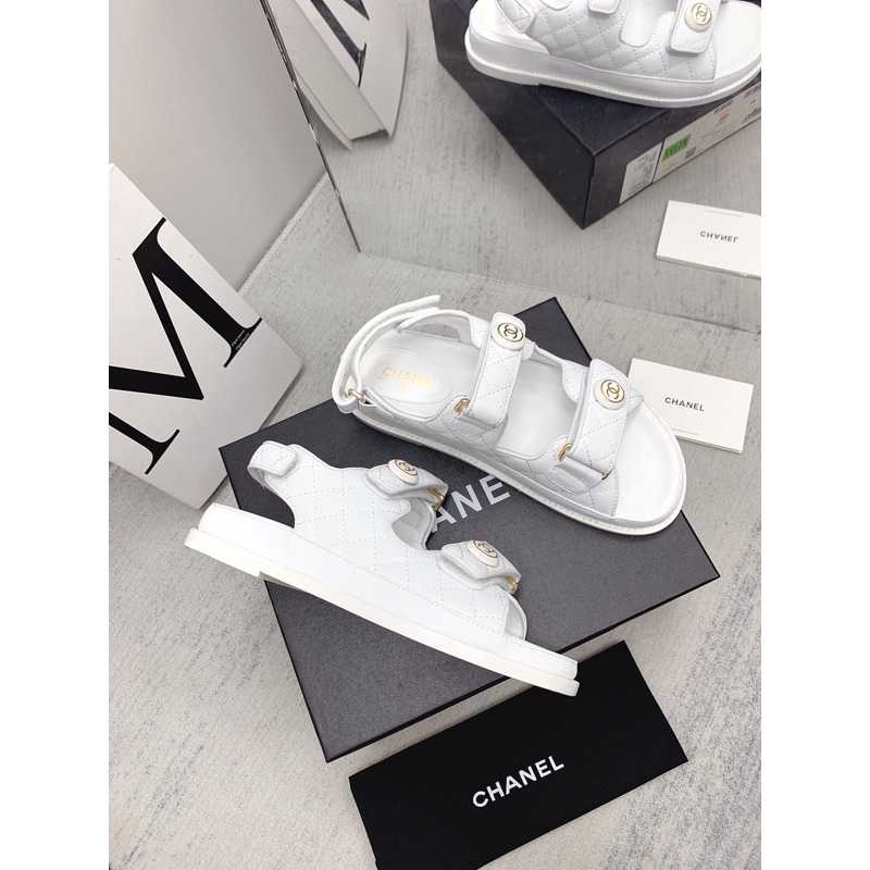 Ch*el dad sandals white